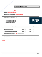 SUJET DST 2022 - Analyse Financière