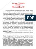 Concepția Creștină Despre TRANSPLANT