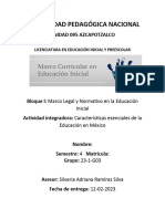 Actividad Integradora Características Esenciales de La Educación en México