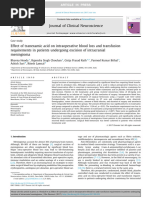 Effect of Tranexamic Acid On Intraoperative Blood Loss and Transfusion Requirement Menigioma