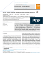 Machine Learning For Optimal Electrode Wettability in Lithium Ion Batteries