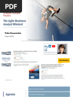 Agile Business Analyst Mindset Yulia Kosarenko 2020 1