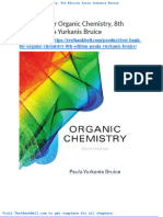 Test Bank For Organic Chemistry 8th Edition Paula Yurkanis Bruice