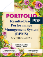 RPMS PORTFOLIO FOR TEACHER 1 3 Flower