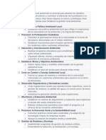 Fortalecer La Gestión Local Ambiental Es Esencial para Abordar Los Desafíos Ambientales A Nivel Comunitario y Contribuir Al Bienestar de La Población y La Sostenibilidad A Largo Plazo