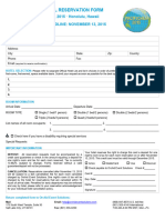 Official Hotel Reservation Form