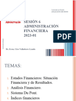 Sesion 6 Adm Fin Estados Financieros Análisis Du Pont 2023-02