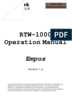 RoyalTek Empus RTW-1000 Manual PDF