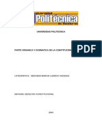 Parte Organica y Dogmatica de La Constitucion de Honduras