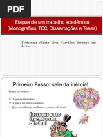 Etapas de Um Trabalho Acadêmico