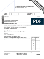 University of Cambridge International Examinations General Certificate of Education Ordinary Level