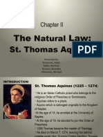 Natural Law - St. Thomas Aquinas