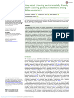 How About Choosing Environmentally Friendly Beef Exploring Purchase Intentions Among Italian Consumersrenewable Agriculture and Food Systems