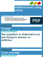 Yr 8 Essay Structure RLAG