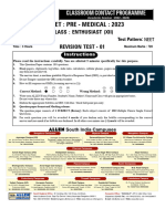 RT-01!08!08-2022 NEET-Enthu (Revision Test) QP Final