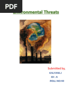 Environmental Threats: Submitted By