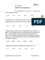 GMAT Mock Test (31 Questions)