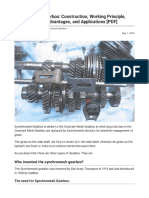 Synchromesh Gearbox - Construction, Working Principle, Advantages, Disadvantages, and Applications (PDF)