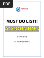 Accounts Must Do Questions by Vinit Mishra Sir