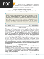 Intelligent Road Accidents Avoidance: A Review: Noorishta Hashmi, DR.M Akheela Khanum