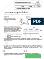 Avaliação Matemática 7 2