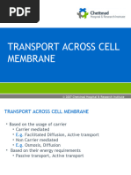 Transport Across Cell Memberane