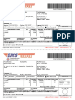 國際快捷託運單EG012350922TW