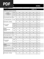 Workout Schedule