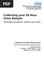 Collecting A 24 Hour Urine Sample