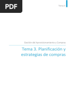 Tema 3. Planificación y Estrategias de Compras