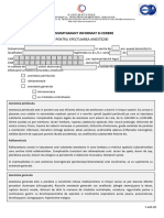 Consimtamant Informat Anestezie