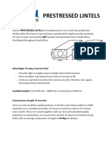 Prestressed Lintels