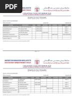 Emploi Du Temps S1 ECO