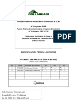 Especificación Técnica - Soportes