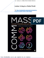 Test Bank For Mass Communication Living in A Media World Seventh Edition