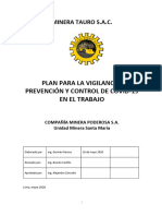 Plan para La Vigilancia, Prevención y Control de COVID-19 - Minera Tauro2