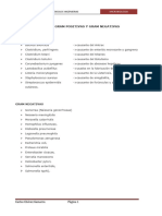 10 Bacterias Gram Positivas y Gram Negativas