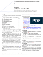 Standard Test Methods For Physical Testing of Gypsum Panel Products C473-19