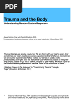 Trauma and The Body