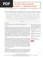 Trial of Endovascular Thrombectomy For Large Ischemic Strokes