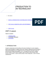 Information Technology B-Bce114 Unit Four