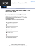 Vortex Identification and Evolution of A Jet in Cross Flow Based On Rortex