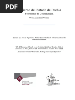 Decreto Que Crea El Sistema Estatal de Telecomunicaciones