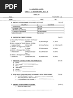 Class-3 GK Dummy Question Paper