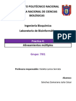 P4 - Alineamientos Múltiples - Sánchez Zamorano Julio César