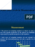 Scales of Measurement