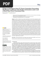 Design of Intelligent Solar PV Power Generation Forecasting Mechanism Combined With Weather Information Under Lack of Real-Time Power Generation Data