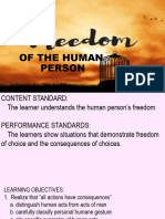 FREEDOM OF THE HUMAN PERSON (Autosaved)