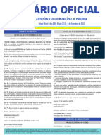 Diário Oficial: Atos Públicos Do Município de Paulínia