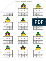 Fichas Repaso Tablas de Multiplicar Verano